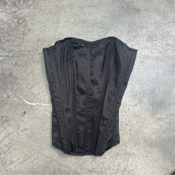 IBIZA CLUBBERS Elegant Black Corset Top Med - Picture 1 of 5